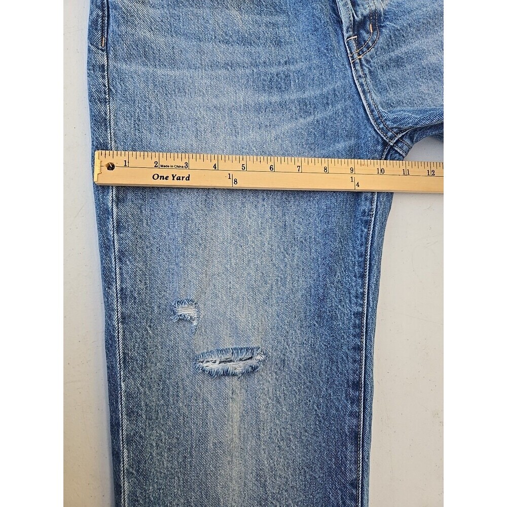 Pistola Denim Women’s Size 27 Distressed Straight Leg Jeans Blue Wash - Picture 12 of 12